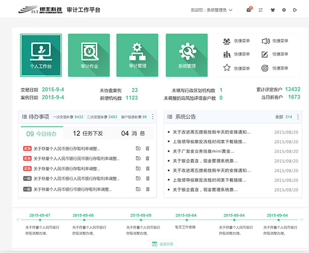 銀豐新融審計監(jiān)控管理平臺銀豐審計反洗錢平臺設計